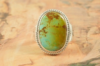 Genuine Pilot Mountain Turquoise Sterling Silver Ring